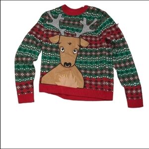 Ugly Christmas Sweater Put Your Drink In The Deer Pocket Blizzard Bay Size M